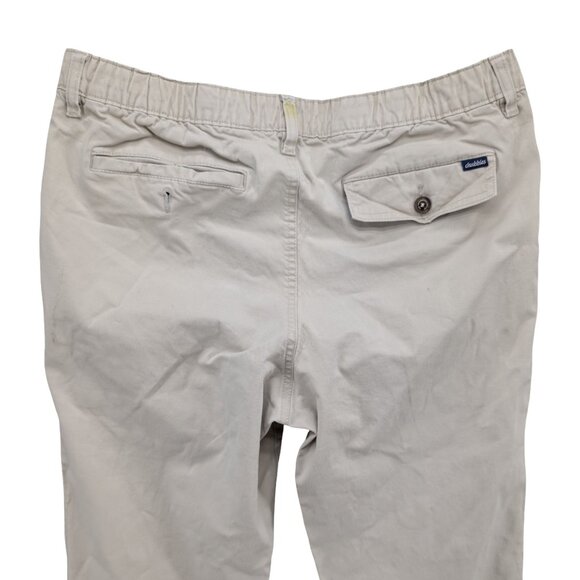 Chubbies Chino Pants Mens Khaki Beige Flat Front Cotton Stretch Straight Size M - Picture 4 of 12